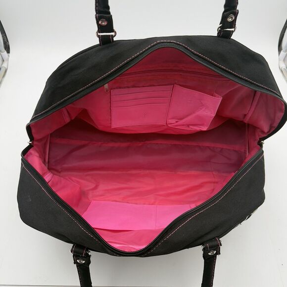 Hello Kitty Sanrio Y2K Vintage Black Nylon Boston Bag & Sanrio My Melody Plush - Picture 7 of 16